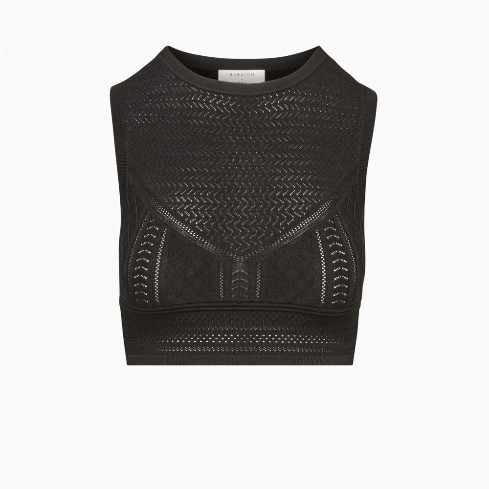 Babaton Black Pointelle Tank